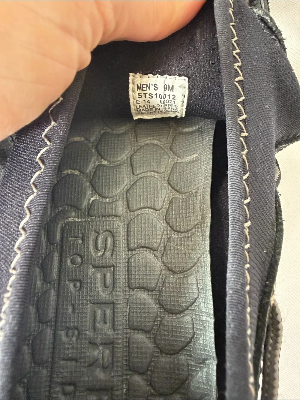 Sperry Men Ultralite Black Slip-On Boat Sea Kite Sport Moc Shoes Size 9